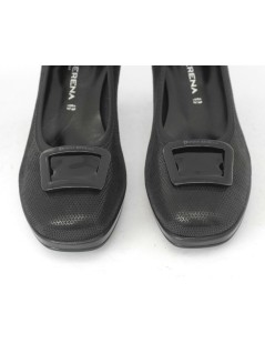 Donna Serena Decollette Tacco Medio Plateau Nero