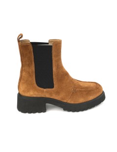 Donna Soft Tronchetto Medio Beatles Camoscio Cuoio