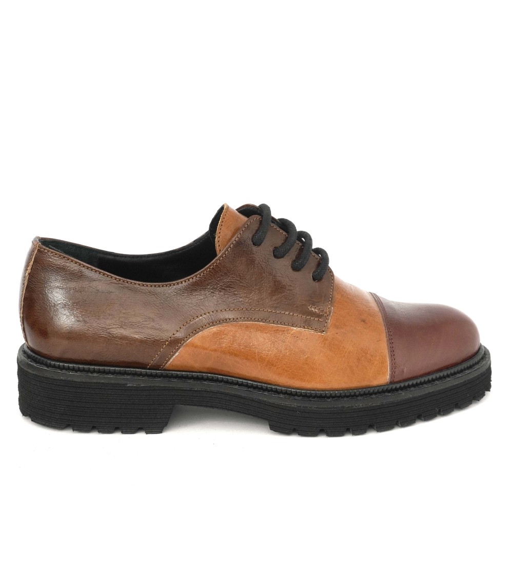 Le Gazzelle Stringate Donna Derby Naplak Multi Cuoio