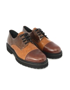 Le Gazzelle Stringate Donna Derby Naplak Multi Cuoio