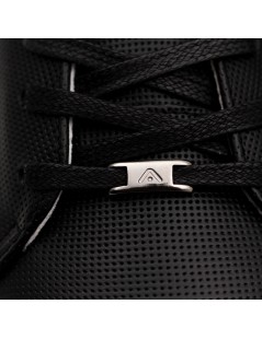 Ambitious Sneakers Uomo Cassetta Mid Forato Bianco Nero