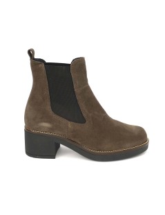 Susimoda Tronchetto Tacco Medio 2 Elastici Camoscio Taupe