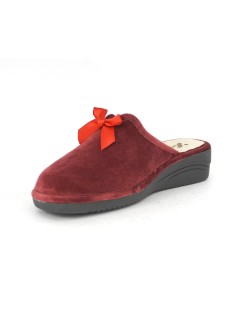 Susimoda Ciabatta Zeppa Media con Fiocco Bordeaux