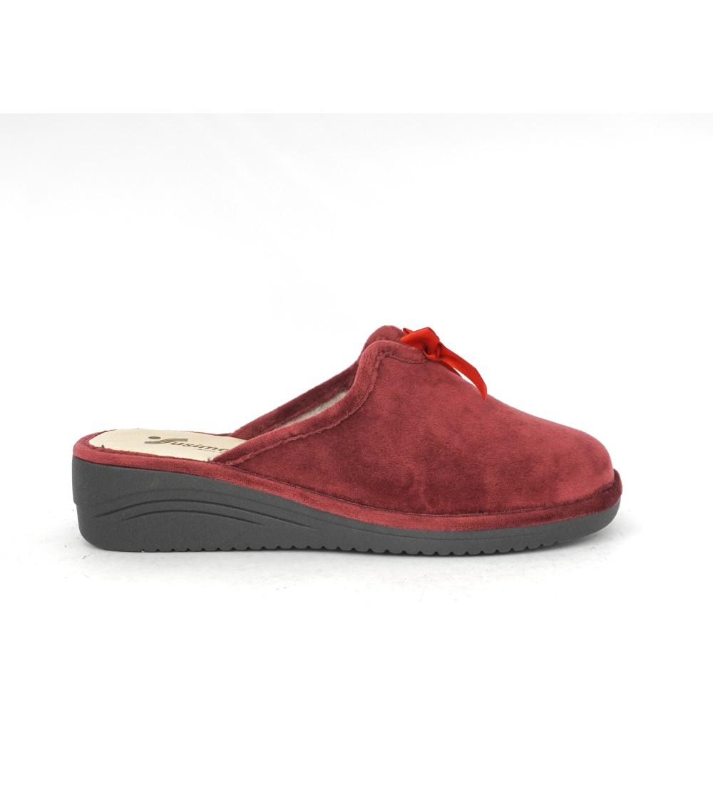 "susimoda,63380,ciabatta,pantofola,bordeaux,rossa,red,memory,zeppa,Donna,Inverno"
