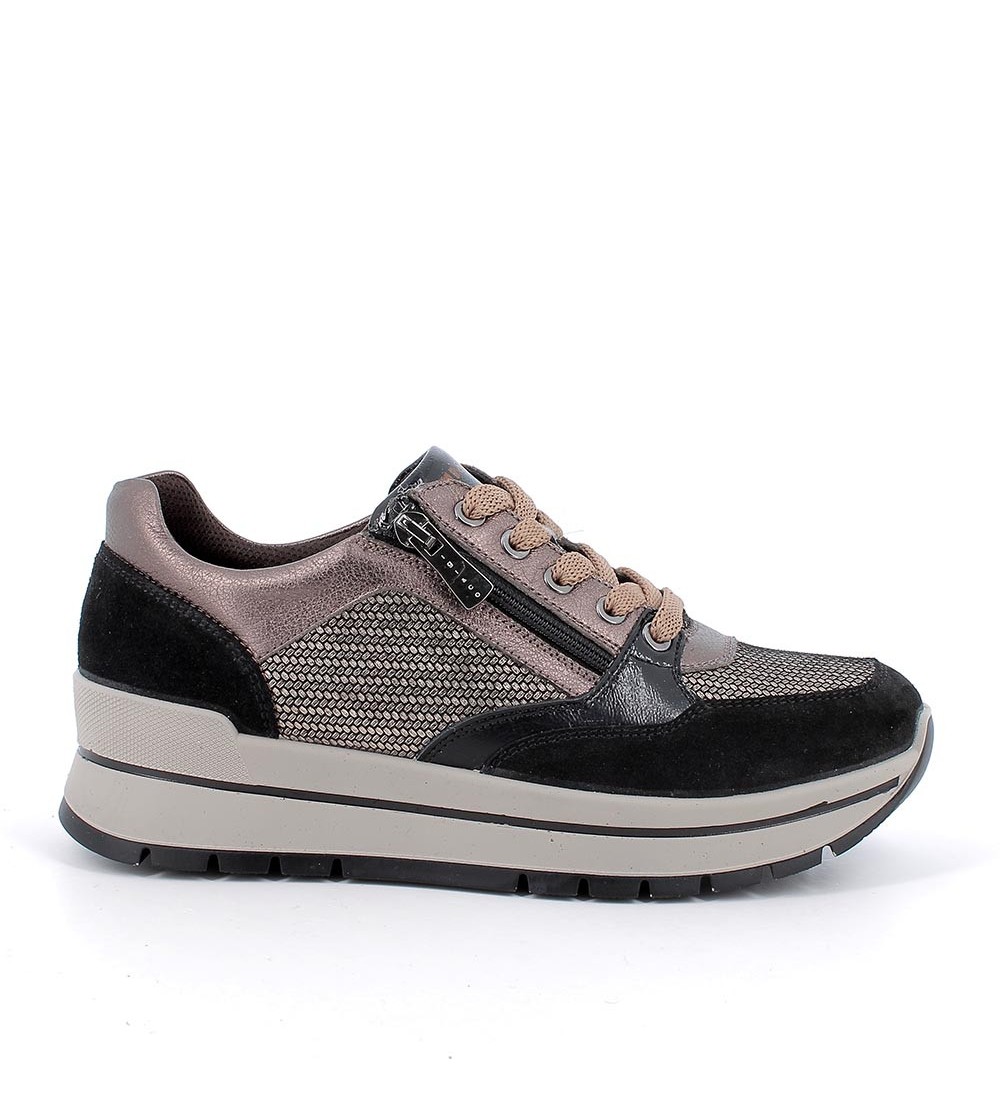 IGI &Co Sneakers Balance con Zip Multimateriale Multi Nero