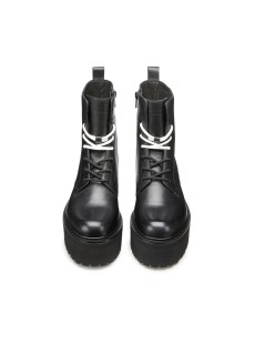 Cult Anfibio AXL Mid Platform Alto Zip Pelle Nero