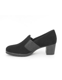 Susimoda Mocassino Tacco Fascia Elastica con Strass Nero