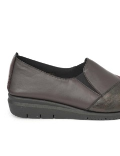 Grunland Mocassino Slip-on Comfort Puntale Vernice Bordeaux