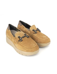 Grunland Mocassino Slipon Morsetto Metal Camoscio Cuoio