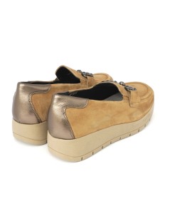 Grunland Mocassino Slipon Morsetto Metal Camoscio Cuoio