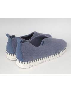 Grunland Pantofolina Donna Ideal Feltro di Lana Ceruleo