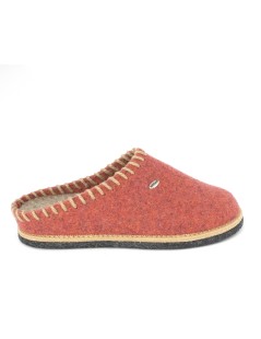 Grunland Ciabatta Parquet Feltro Infilature a Contrasto Amarena Sabbia