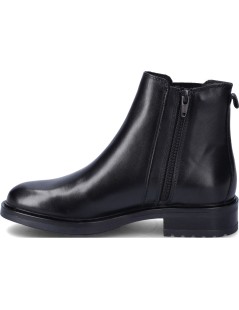 Vueva Beatles Elastico Fondo Liscio con Zip Pelle Nero