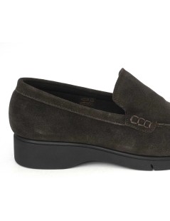 Grunland Mocassino Morbido Fondo Flex Camoscio Fumo
