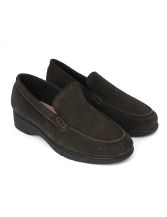 Grunland Mocassino Morbido Fondo Flex Camoscio Fumo