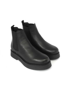 Grunland Tronchetto Beatles Fondo Liscio Pelle Nero