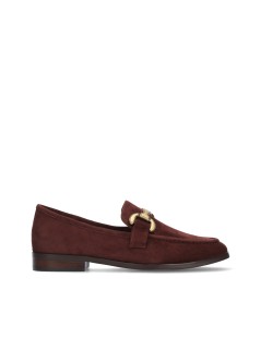 Bibi Lou Mocassino College Vela Loafer Morsetto Camoscio Bordeaux