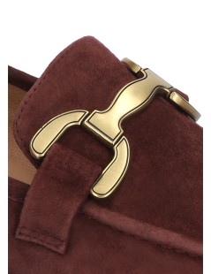 Bibi Lou Mocassino College Vela Loafer Morsetto Camoscio Bordeaux