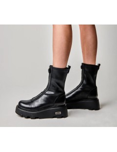 Cult New Rock Tronchetto Platform Zip Centrale Nero
