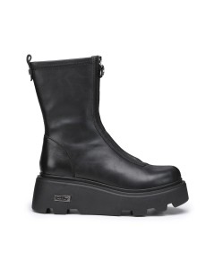 Cult New Rock Tronchetto Platform Zip Centrale Nero