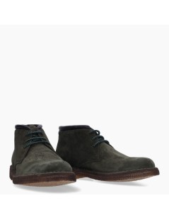 Kebo Polacchina Camoscio Fondo Crepes Verde