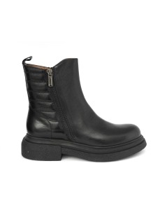 MOT-Clè Tronchetto Beatles 2 Zip Doppio Volume Nappa Nero