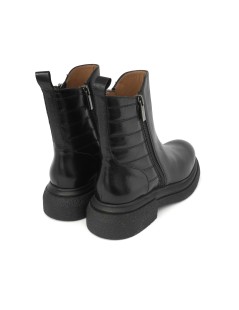MOT-Clè Tronchetto Beatles 2 Zip Doppio Volume Nappa Nero