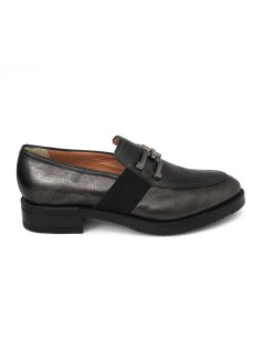 MOT-Clè Mocassino College Morsetto Laminato Antracite