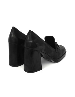 Noa Mocassino Plateau Tacco Alto Morsetto Naplak Nero