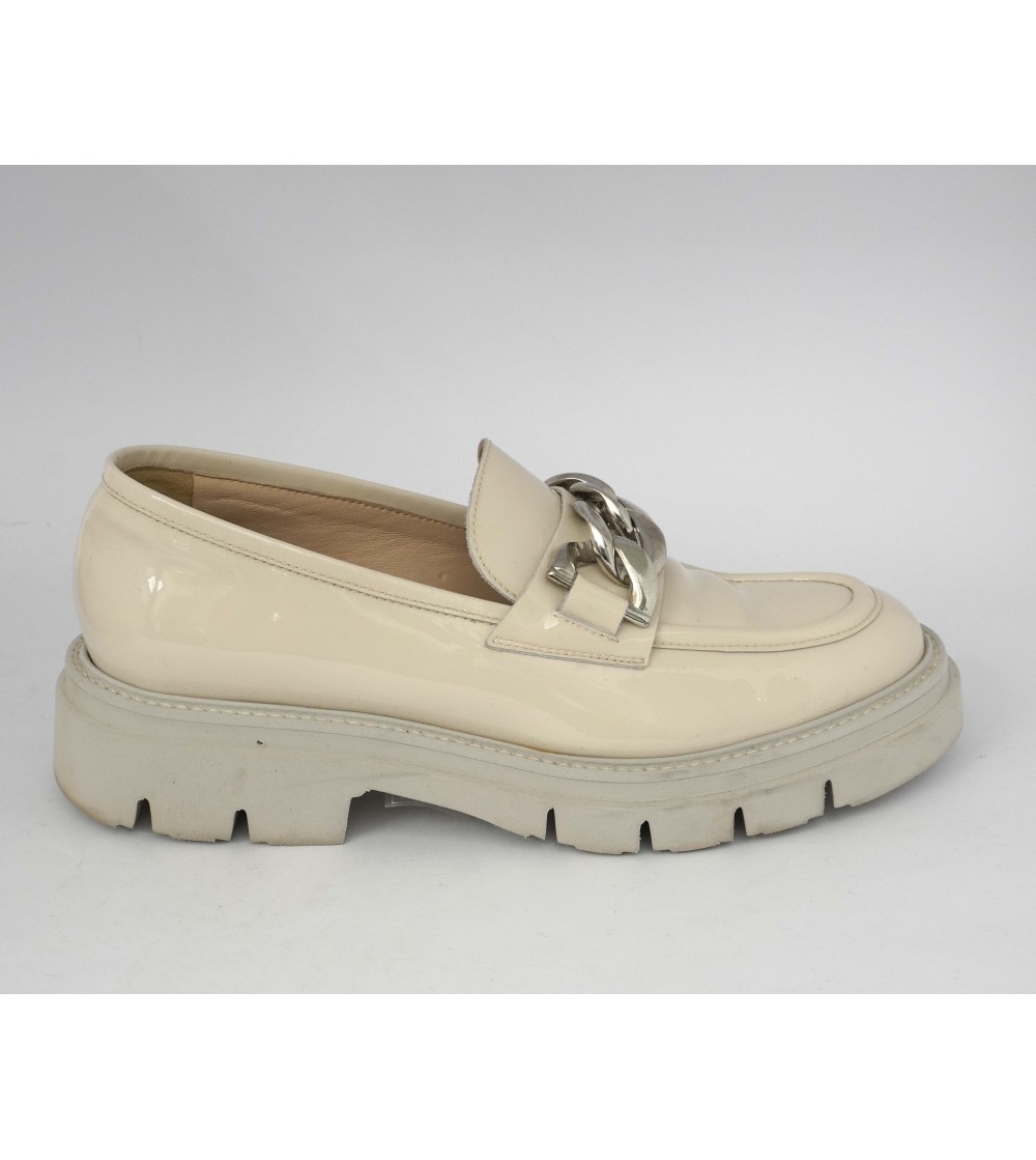 Luca Grossi Mocassino Fondo Carro Light Vernice Latte