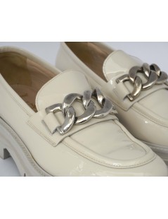 Luca Grossi Mocassino Fondo Carro Light Vernice Latte