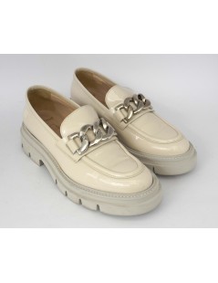 Luca Grossi Mocassino Fondo Carro Light Vernice Latte