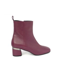 Le Gazzelle Tronchetti Tacco Medio Liscio Pelle Viola