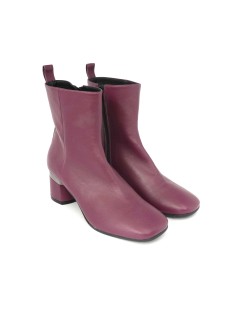 Le Gazzelle Tronchetti Tacco Medio Liscio Pelle Viola