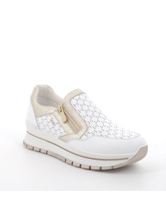 Igi & Co Sneakers Donna Traforato con Cerniera Bianco Giallo