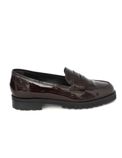 Luca Grossi Mocassino College Slim Vernice Bordeaux