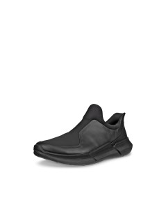 Ecco Slipon Tessuto Elastico Plantare Estraibile Nero
