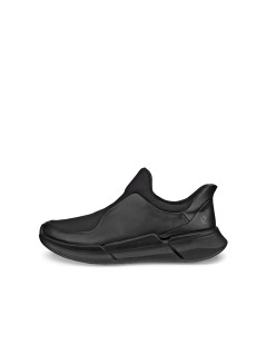 Ecco Slipon Tessuto Elastico Plantare Estraibile Nero