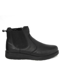 Luxury Stivaletto Uomo Classic Confort con Zip Pelle Nero