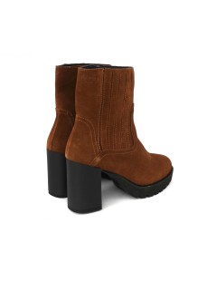 Callaghan Tronchetti Tacco Medio Plateau Elastici Camoscio Cuoio