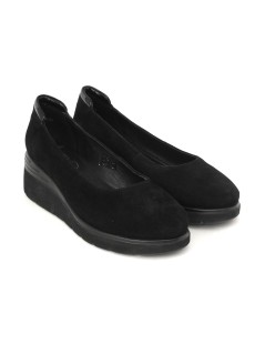 Ara Shoes Ballerina Classic Zeppa Media Camoscio Nero