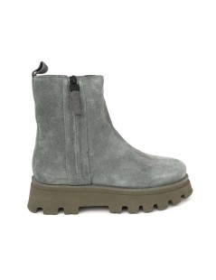 Ara Shoes Tronchetto Medio 2 Zip Carro Camoscio Grigio