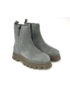 Ara Shoes Tronchetto Medio 2 Zip Carro Camoscio Grigio