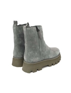 Ara Shoes Tronchetto Medio 2 Zip Carro Camoscio Grigio