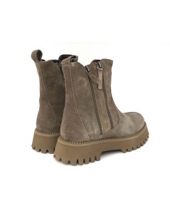 Ara Shoes Tronchetto Medio 3 Zip Carro Camoscio Taiga