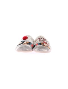 Grunland Ciabatta Fondo Basso con Cagnolino Beautiful Velour Beige