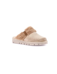 Grunland Ciabatta Alcantara Profilo Eco Peluche Beige