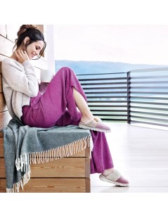 Grunland Ciabatta Alcantara Profilo Eco Peluche Malva