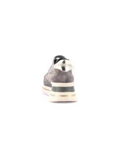 Grunland Sneakers City Zeppa Alta con Zip Pelle Taupe