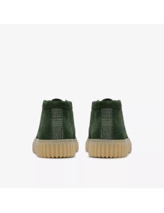 Clarks Polacchine Uomo Torhill Hi Fondo Rigato Camoscio Verde Scuro